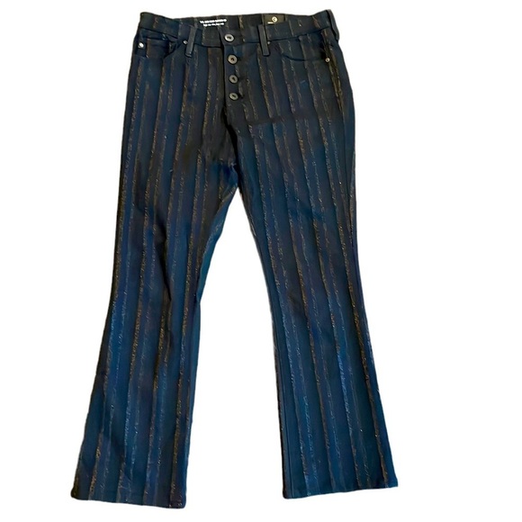 AG The Jodi Crop Jeans Metallic Stripe - Picture 3 of 14